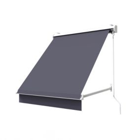 Store à projection avec coffre 160 x 70 cm de fenêtre - Gris anthracite - Sunny Inch