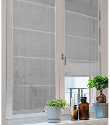 Store tapissier occultant gris 60x180cm - 60x180cm - Gris