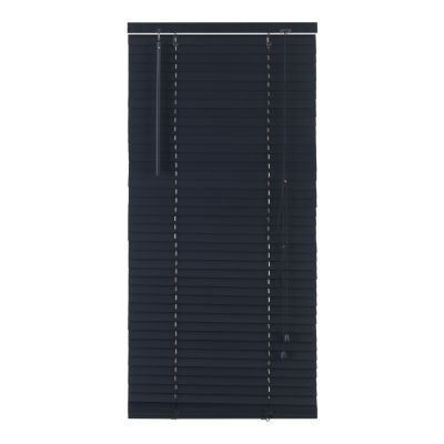 Store vénitien Cana lames bois noir L.180 x l.120cm Goodhome
