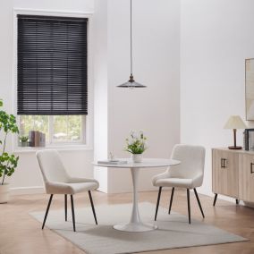 Store vénitien Cana lames bois noir L.180 x l.120cm Goodhome