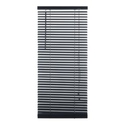 Store vénitien Cana lames bois noir L.180 x l.120cm Goodhome
