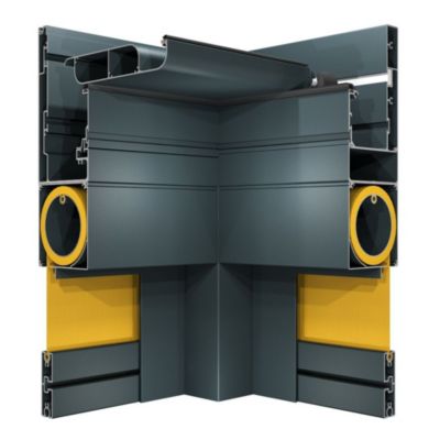 Store vertical LOLITE et HELIOLITE 3,00x2,50 M (Motorisé à Télécommande - Armature gris - Toile micro-perforée gris anthracite)