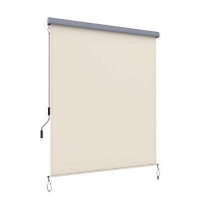 Store vertical pour balcon terrasse exterieur beige Helloshop26