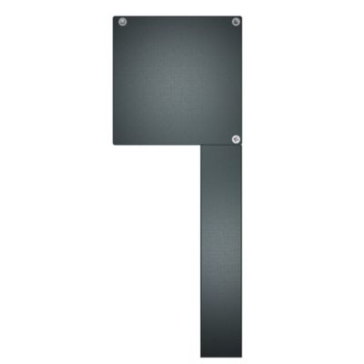 Store vertical SPINELLE et HYLIA 4,50x2,50 M (Motorisé à Télécommande - Armature gris - Toile micro-perforée gris anthracite)