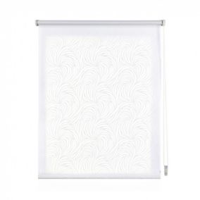 STORES DECO - Enrollable estampado Olas Blanco 120X180CM