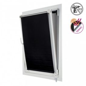 STORES DECO - Enrollable Opaco Easyfix Negro 150X180