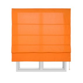 STORES DECO - Estor Plegable con varillas Naranja 45X175