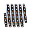Strip LED intégré dimmable autocollant Dynamic Rainbow RGB Paulmann 4W blanc mat L.1,5m x H.0,2x P.0,2cm