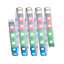 Strip LED intégré dimmable autocollant MaxLED 500 Paulmann 16W 600lm Argent mat blanc chaud L.1,5m x H.0,3 x P.0,3cm