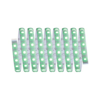 Strip LED intégré dimmable autocollant MaxLED 500 Paulmann 29W 1200lm Argent mat blanc chaud L. 3m x H.0,3 x P.0,3cm