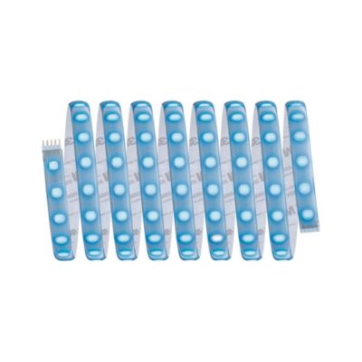 Strip LED intégré dimmable autocollant MaxLED 500 Paulmann 29W 1200lm Argent mat blanc chaud L. 3m x H.0,3 x P.0,3cm