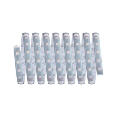 Strip LED intégré dimmable autocollant MaxLED 500 Paulmann 29W 1200lm Argent mat blanc chaud L. 3m x H.0,3 x P.0,3cm