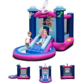 Structure gonflable Astre Vaisseau Spatial pour 3 Enfants de 3 a 10 Ans sans Souffleur