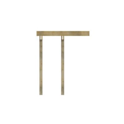 Structure Terrasse Bois Pilotis Adossee en Kit 2,1x4,20m Solives — free download