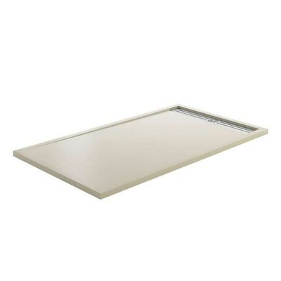 Style Plus - Receveur de Douche Extra-Plat - Résine Minérale - Élégant & Résistant - BEIGE - 190X80 CM