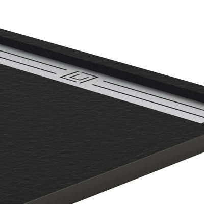 Style Plus - Receveur de Douche Extra-Plat - Résine Minérale - Élégant & Résistant - GRIS ANTHRACITE - 170X80 CM