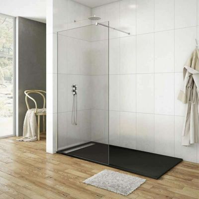 Style Plus - Receveur de Douche Extra-Plat - Résine Minérale - Élégant & Résistant - GRIS ANTHRACITE - 170X80 CM