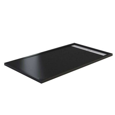 Style Plus - Receveur de Douche Extra-Plat - Résine Minérale - Élégant & Résistant - GRIS ANTHRACITE - 180X80 CM