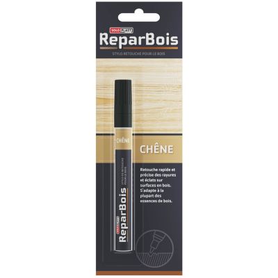 Stylo retouche bois Retouchtout coloris chêne 4ml Soloplast