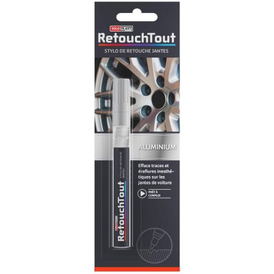 Stylo retouche jantes Retouchtout coloris aluminium 10ml Soloplast