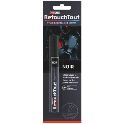 Stylo retouche jantes Retouchtout coloris noir 10ml Soloplast