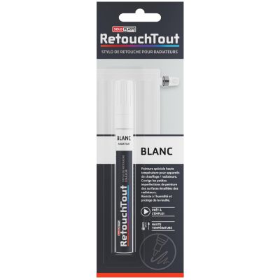 Stylo retouche radiateurs Retouchtout coloris blanc 10ml Soloplast