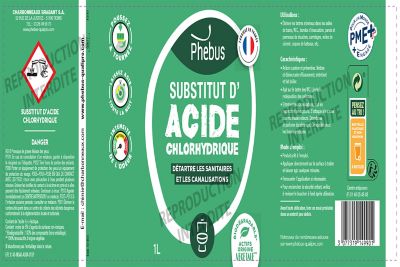Substitut d'acide chlorhydrique Phebus 1L