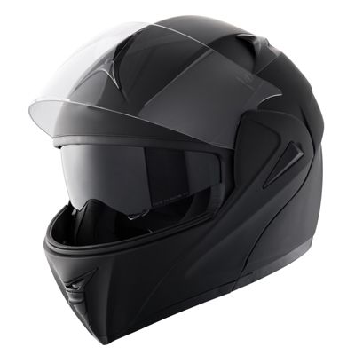 SucceBuy Casque moto sans masque, ABS, Bluetooth, lentille interchangeable. DOT, pour jeunes, adultes, M.