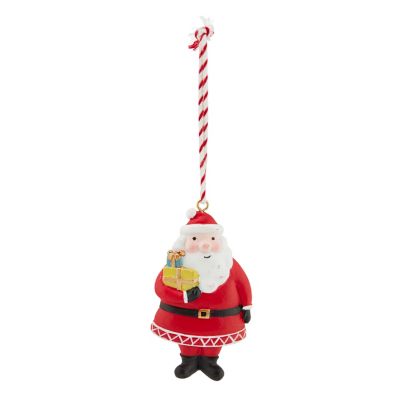 Sujet Père Noël Nounours En Résine – Déco Noël Village, Sapins – Vintage
