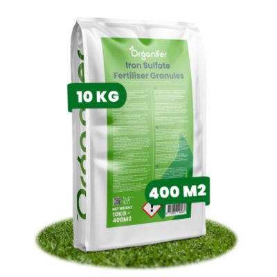 Sulfate de Fer Engrais - Éliminateur de Mousse - 10kg pour 500m2 - Organifer