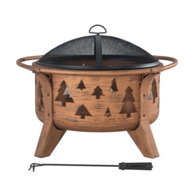 Sunjoy Brasero XL en acier ASKJA - 76cm, cuivre