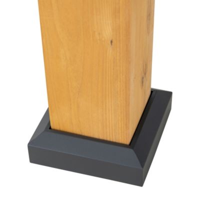 Sunjoy Tonnelle en bois de cèdre RIMO - 390cm x 450cm, anthracite