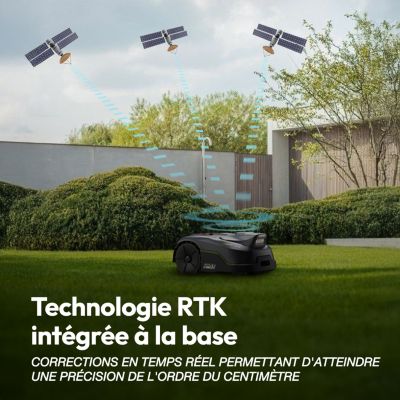 SUNTEK Dual Vision 500 : robot tondeuse sans fil RTK avec Double Vision IA pour 500 m².