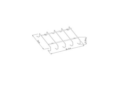 Support à fixer pour tasses Datil GoodHome L. 26,4 cm acier