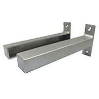 Support aluminium argenté Form Lima 1,8 cm