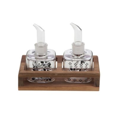 Support avec 2 pots huile et vinaigre