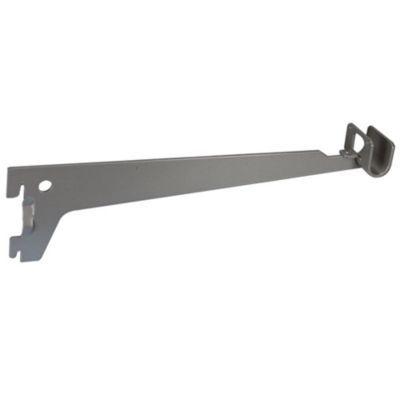 Support barre de penderie simple gris