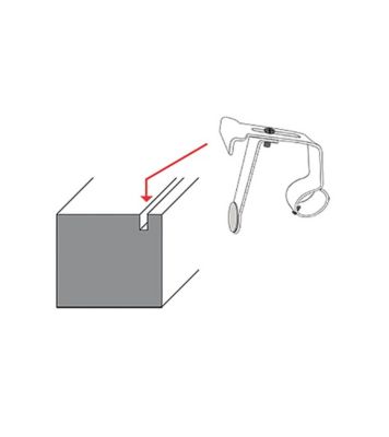 Support Barre à Rideaux Sans Perçage - Coffre Volet Roulant - Tringle diamètre 25-28 mm
