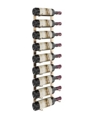 Support à bouteilles Série W3 pour 9 bouteilles, métal doré