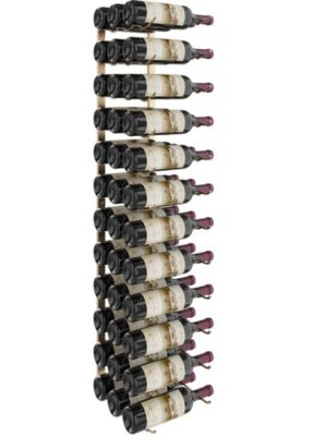 Support à bouteilles Série W4 pour 36 bouteilles, métal doré