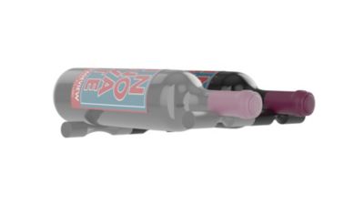 Support à bouteilles Vino Pins Kit d'extension 1 bouteille Noir