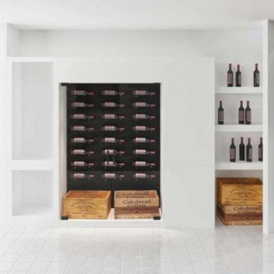 Support à bouteilles Vino Pins tiges pour 1 bouteille Noir