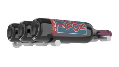 Support à bouteilles Vino Pins tiges pour 3 Bouteilles Aluminium usiné / collet