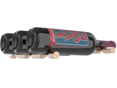 Support à bouteilles Vino Pins tiges pour 3 bouteilles dorée avec collet