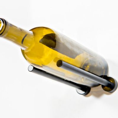 Support à bouteilles Vino Rails tiges en métal 1 Bouteille Noir (gyps)