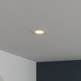 Spot encastrable Karluk LED intégrée variation de blancs IP65 600lm 6.5W  Ø8xH.2,4cm blanc GoodHome
