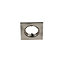 Support carré pour spot encastrable Ares IP20 ⌀8,5xH.2,8cm métal chrome GoodHome