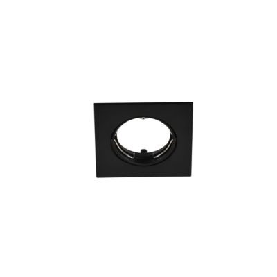 Support carré pour spot encastrable Ares IP20 ⌀8,5xH.2,8cm métal noir GoodHome