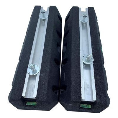 Support Climatiseur Pompe à Chaleur Piscine - EDENEA - Antibruit - Autostable - Antivibrations - Niveaux à Bulle Intégrés - Les 2
