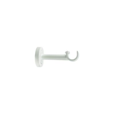 Support court pour barre à rideau GoodHome 19 mm Anafi blanc